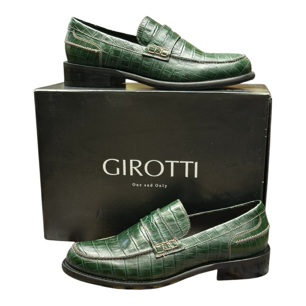 GirottiMen's Green Loafers